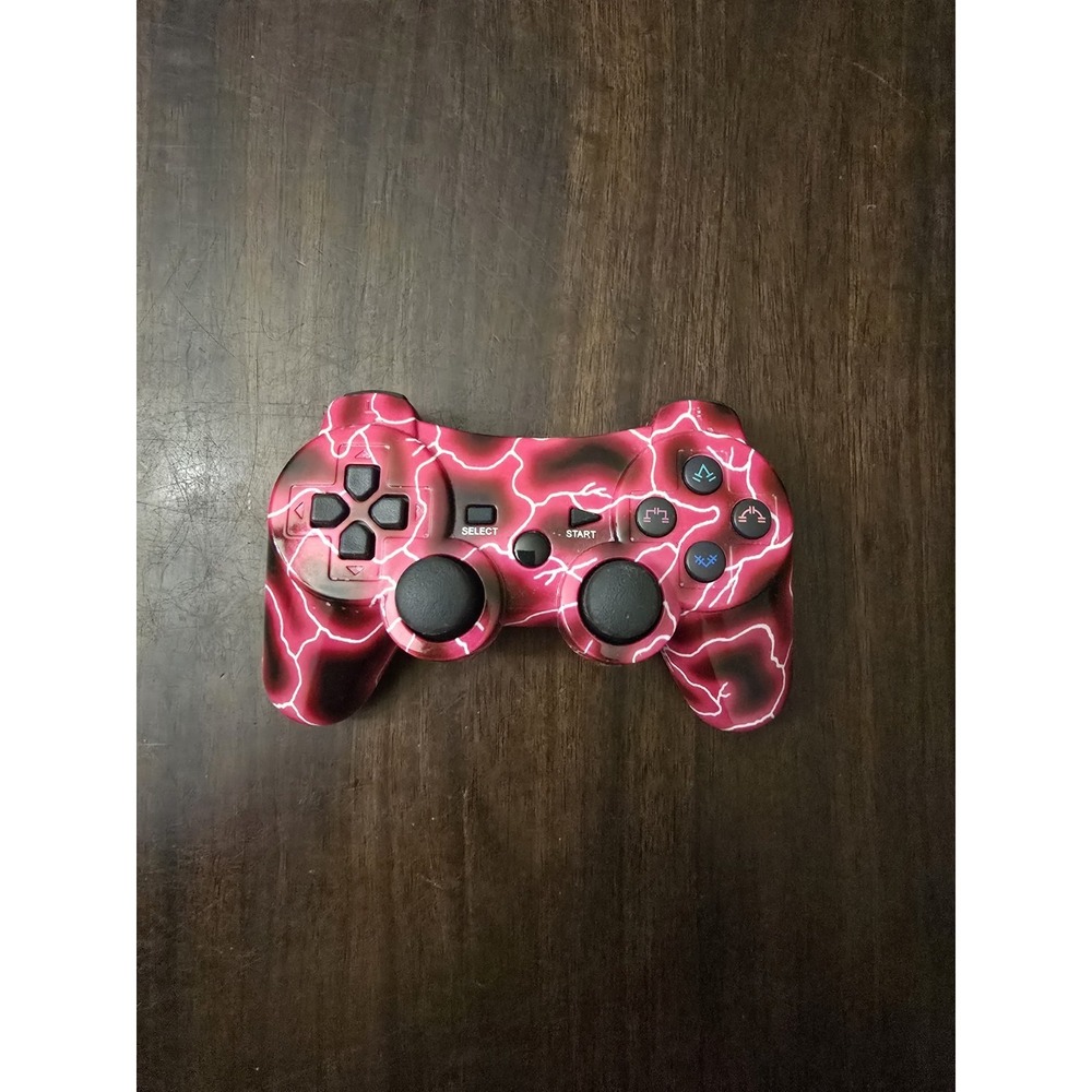 Sony Playstation‎ 3 PS3 Lightning Bolt Wireless Controller Red
